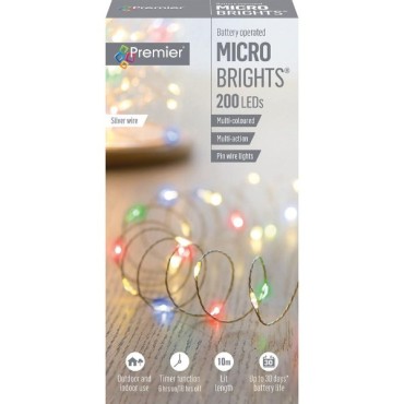 200 Led Bo Multi-action Microbrights With Timer -m