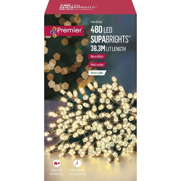 480 Multi-action Led Supabrights  - Warm White