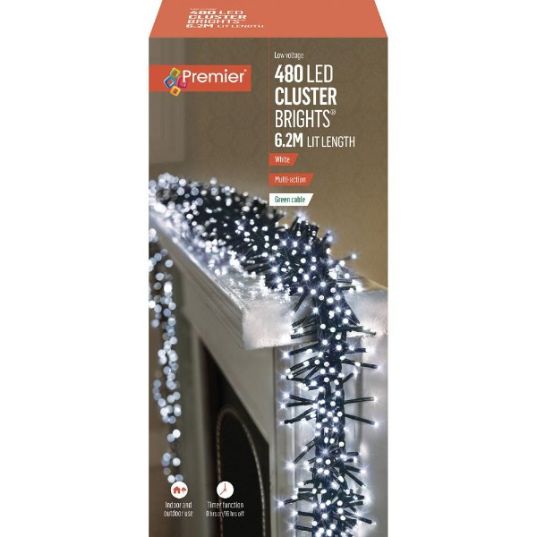 480 Led Multi-action Clusterbrights - White