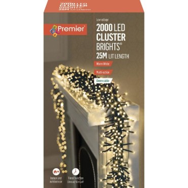 2000 Led Multi-action Clusterbrights With Timer -