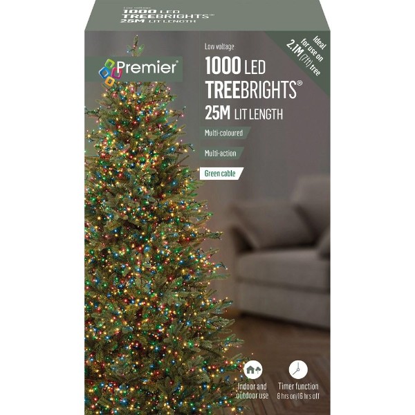 1000 Led Multi-action Treebrights With Timer - Mul