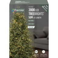 2000 Led Multi-action Treebrights With Timer - Warm White