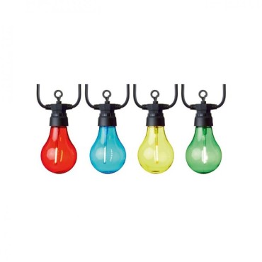 10 Outdoor Connectable Festoon Party Lights - Mult