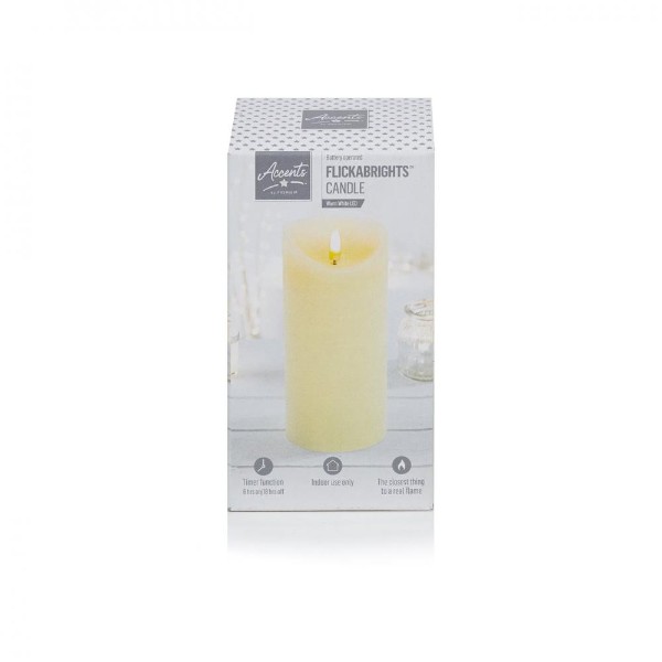 Flickabright Candle Cream - 18 X 9cm
