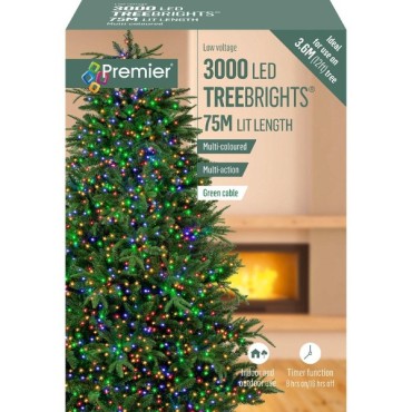 3000 Led Multi-action Treebrights With Timer - Mul