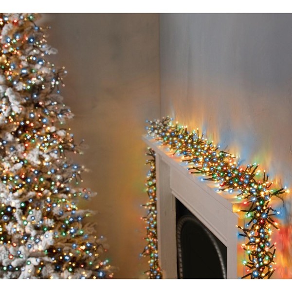 3000 Led Multi-action Clusterbrights With Timer - Multi-coloured