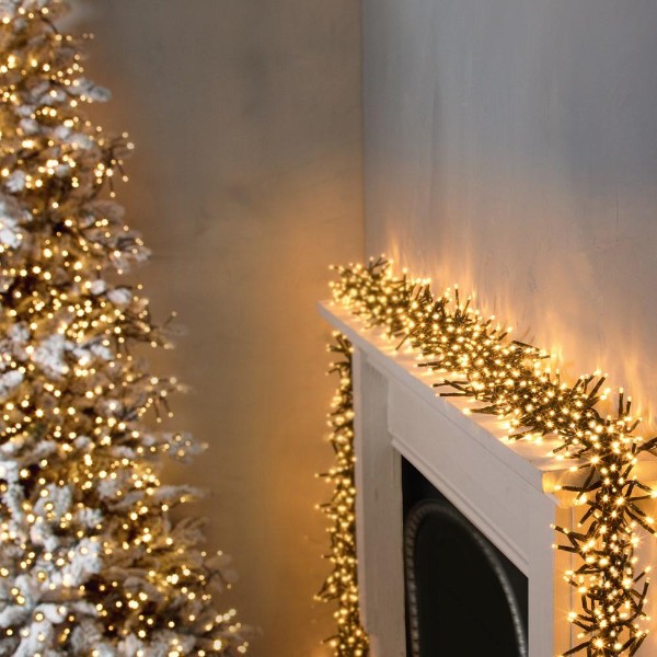 3000 Led Multi-action Clusterbrights With Timer - Warm White