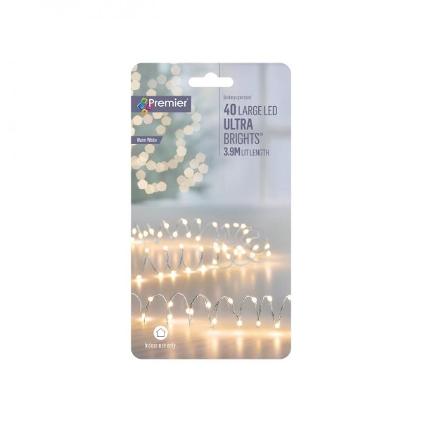 40 Led Bo Ultrabrights With Timer - Ww