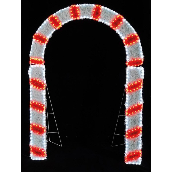 Led Candy Cane Arch Rope - 200cm X 150cm