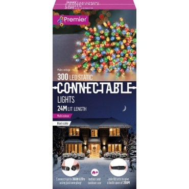 Premier 300 LED Static Connectable Lights - Multi-Coloured