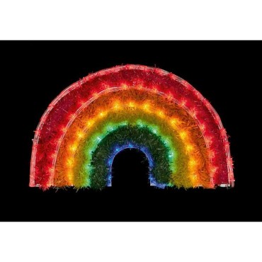 Led Rainbow Tinsel Rope Light - 57cm X 34cm