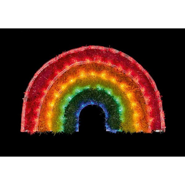 Led Rainbow Tinsel Rope Light - 57cm X 34cm