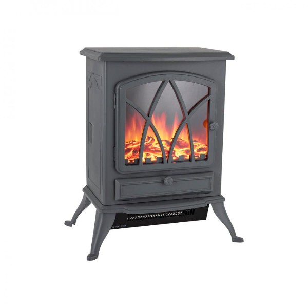 Promo  Warmlite Stirling Electric Fire Stove Grey - 2kw
