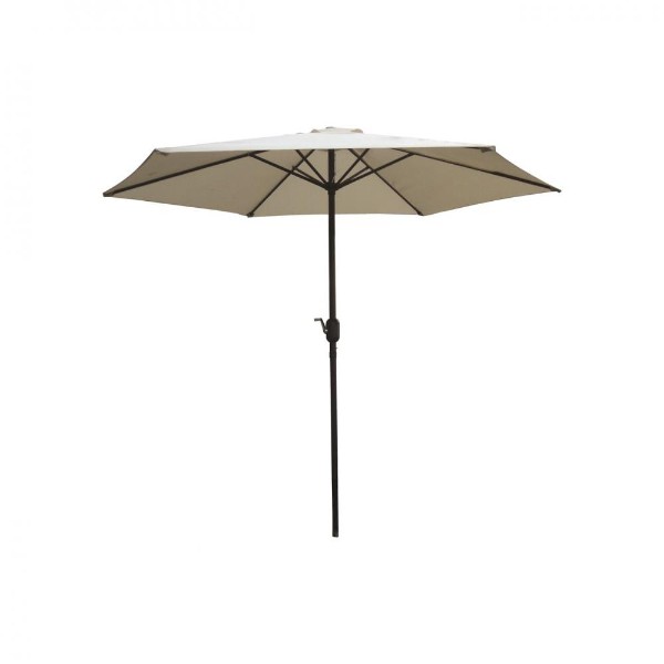 2.7m Aluminium Parasol Crank & Tilt -  Cream