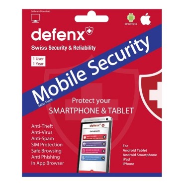 Defenx Mobile Security Retail Pack 1 User 1 Yr