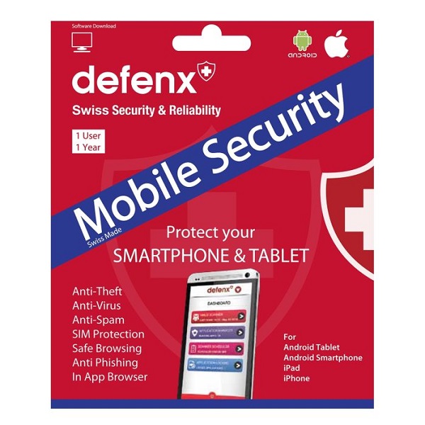 Defenx Mobile Security Retail Pack 1 User 1 Yr