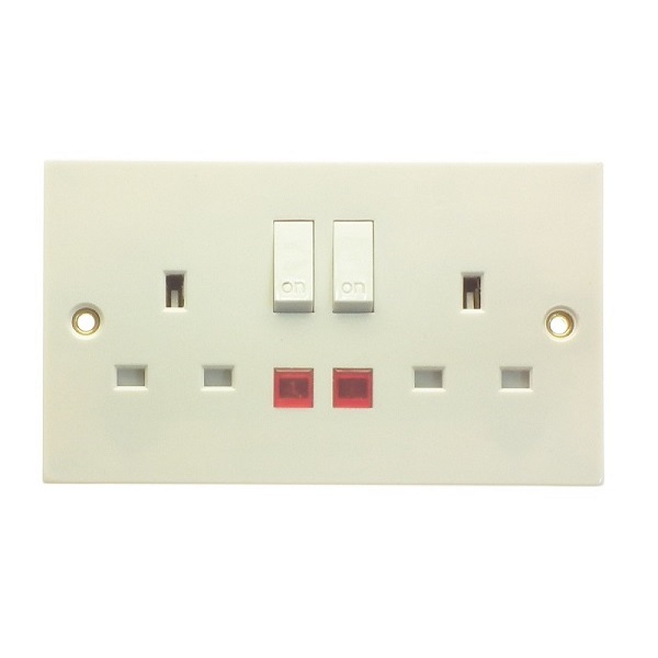 2 Gang 13a Sw / Socket Neon 8999 P/p