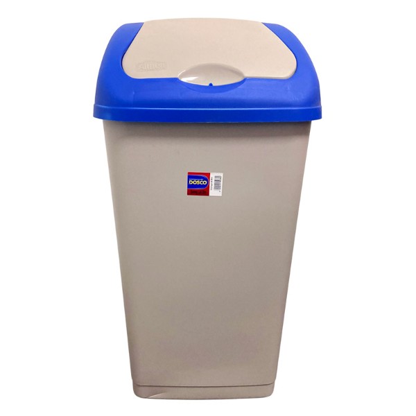 Dosco Swing Lid Bin Silver  55036