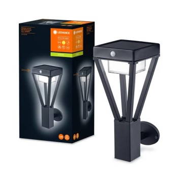 Ledvance Endura Style Solar Bouquet Led Wall Light With Motion Sensor Black