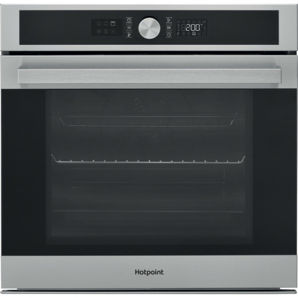 Hotpoint Pyrolytic Single Oven 71ltr With Rotisserie Stainless Steel Si5854pix