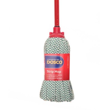 Dosco Strip Cloth Mop Handled Red 62027b