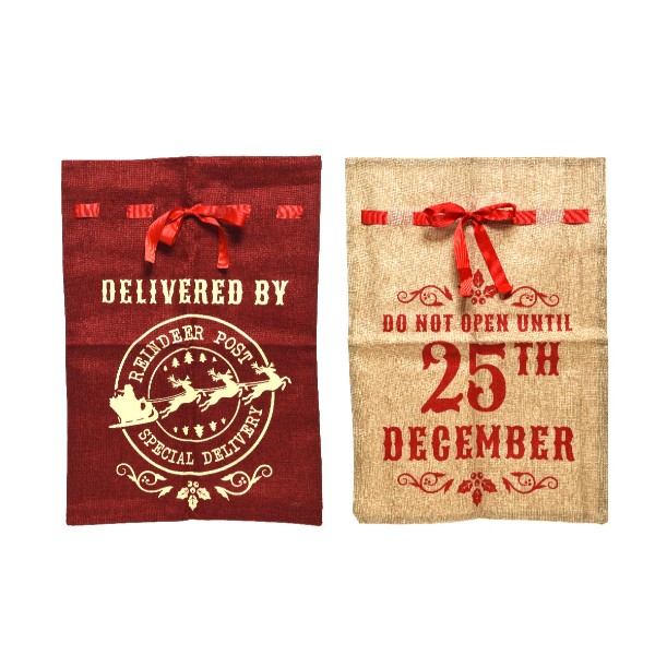Giftbag Polyester 2col Ass