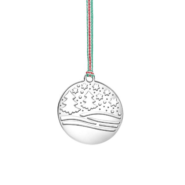 Newbridge Christmas Snow Scene Tree Decoration J520
