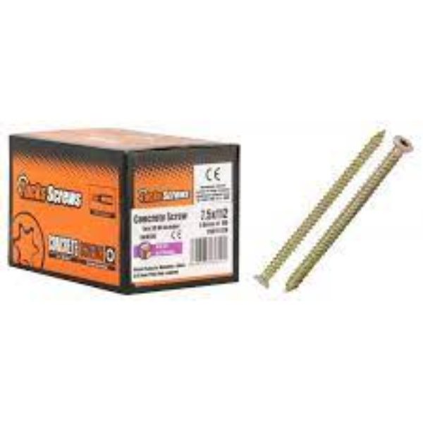 7.5 X 152 Concrete Screw (6mm Pilot)   *