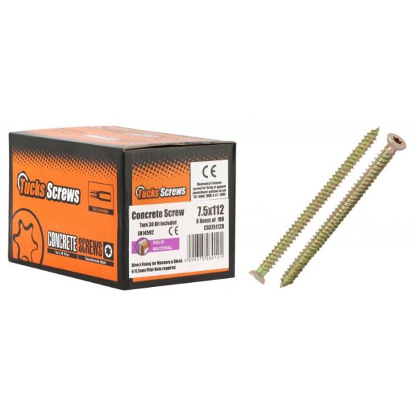 7.5 X 82 Concrete Screw (6mm Pilot)   *