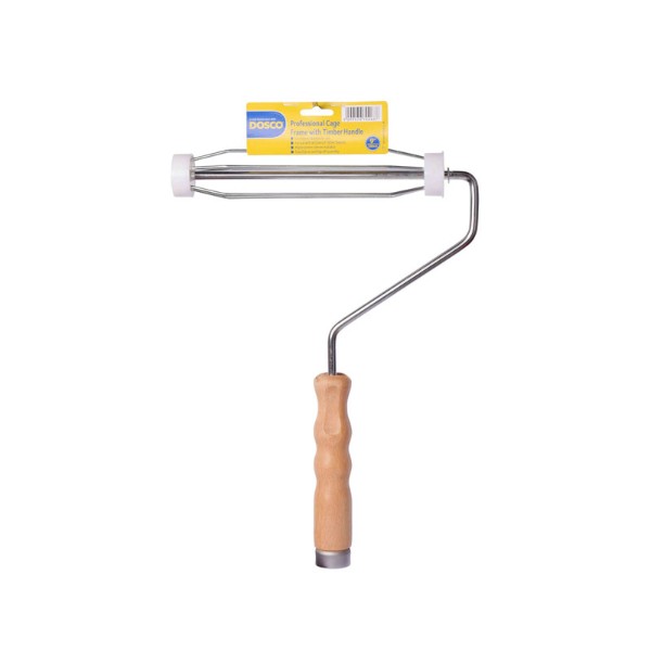 Dosco 9 Inch Cage Frame - 5 Rib Timber Handle 70063