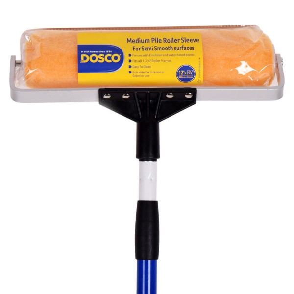 Dosco 12 Inch Roller Com With Extension Screw On Handle