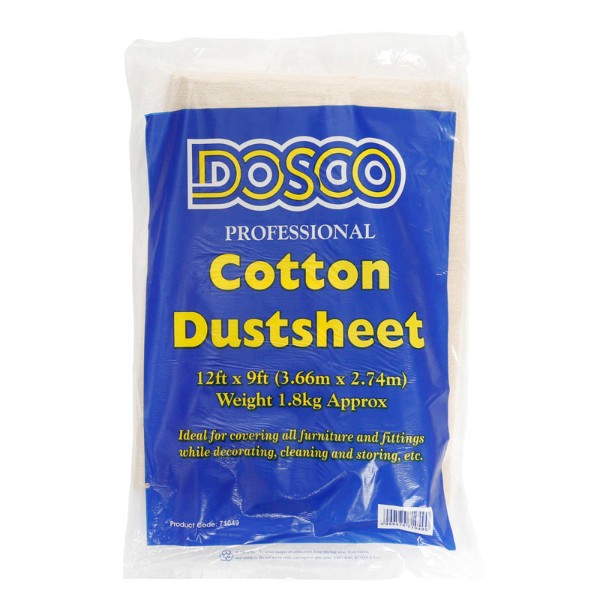 Dosco Cotton Dustsheet - 12 X 9 Inch 71049