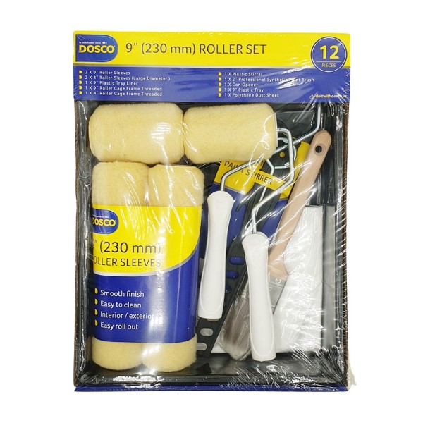 Dosco 9 Inch Roller Set 12pce 71105
