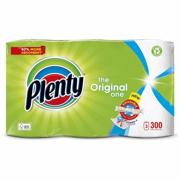Plenty The Original One Kitchen Towel 3 Rolls
