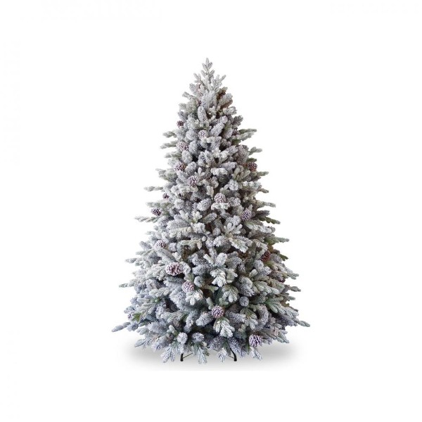 National Tree Company Snowy Dorchester Pine Feel Real Christmas Tree 7.5ft