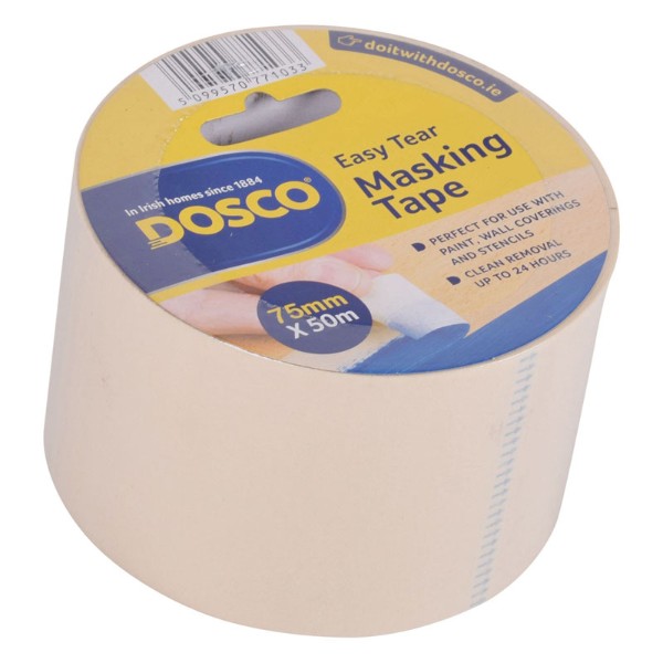 Dosco Masking Tape 75mm X 50 M 77103