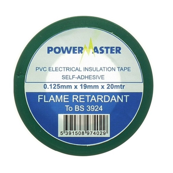 20mt X 19mm Green Insulating Tape 8097 P/p