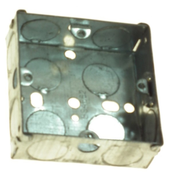 1 Gang 25mm Flush Metal Box 8131 P/p