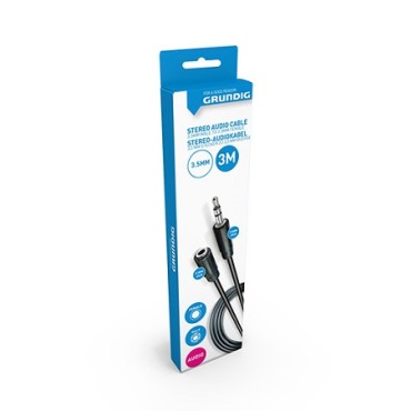 3.5mm Male To 3.5mm Female Stereo Audio Cable 3m