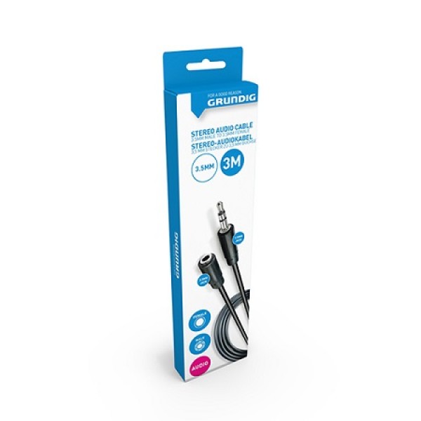 3.5mm Male To 3.5mm Female Stereo Audio Cable 3m