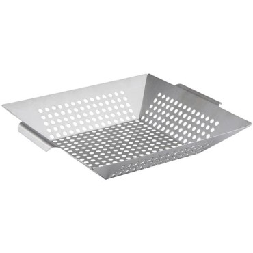Bbq Grill Pan With Holes For Even Cooking