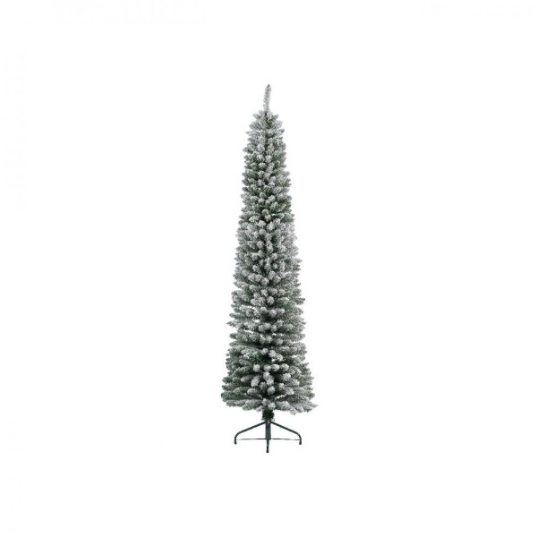Everlands Snowy Pencil Pine Christmas Tree 7ft