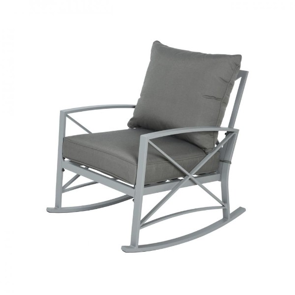 Peru Aluminium Rocking Garden Chair - Anthracite
