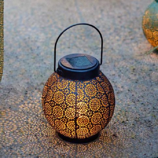 Led Solar Light Lantern Metal 897539