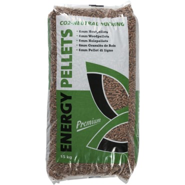 Woodflame Premium Energy Wood Pellets 15kg DINplus