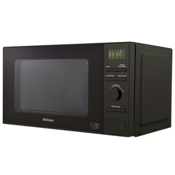 Microwave Dimplex 980536 20ltr 800w Digital Black Stainless Steel Interior