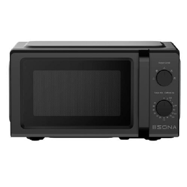 Sona Microwave Manual Black 20ltr 700w 980611