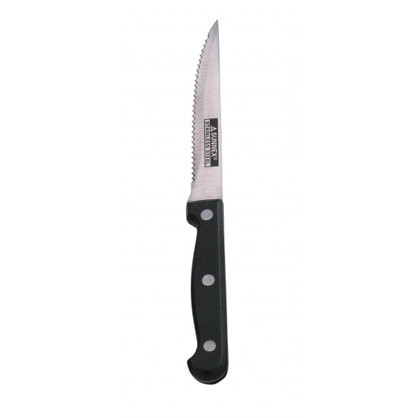 Sunnex Black Handle Steak Knife C9906/st