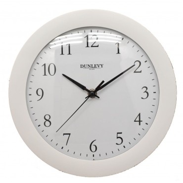 Dunlevy 10 Plastic White Wallclock Cl2000w