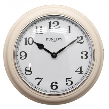 Dunlevy Cream Deep Wallclock Plastic 10 Inch Cl2001c
